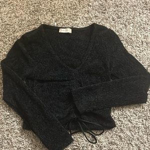 Cropped Black Altard State Sweater